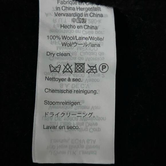 J.CREW Daphne Black Italian Wool Coat | Double Breasted Long Topcoat | Size 4 - Picture 8 of 8